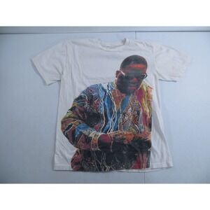 Notorious BIG Biggie Brooklyn Mint White Short Sleeve Graphic T-Shirt Medium